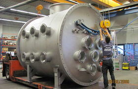 Runder Behälter zur Gasuntersuchung