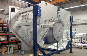 Vakuumkammer für die Folienbeschichtung im Aufbau