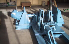 Einzelne Bauteile einer Crashanlage