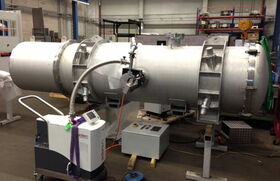 Vakuumkammer für Substrate Seitenansicht