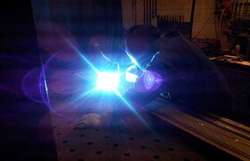 Schweißen an einer Baugruppe