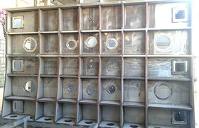 Vakuumkammer für die Folienbeschichtung mit Verstrebungen