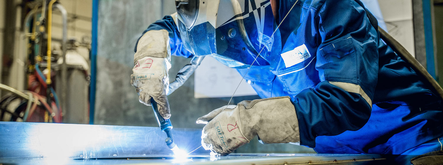 Schweißen von Bauteilen